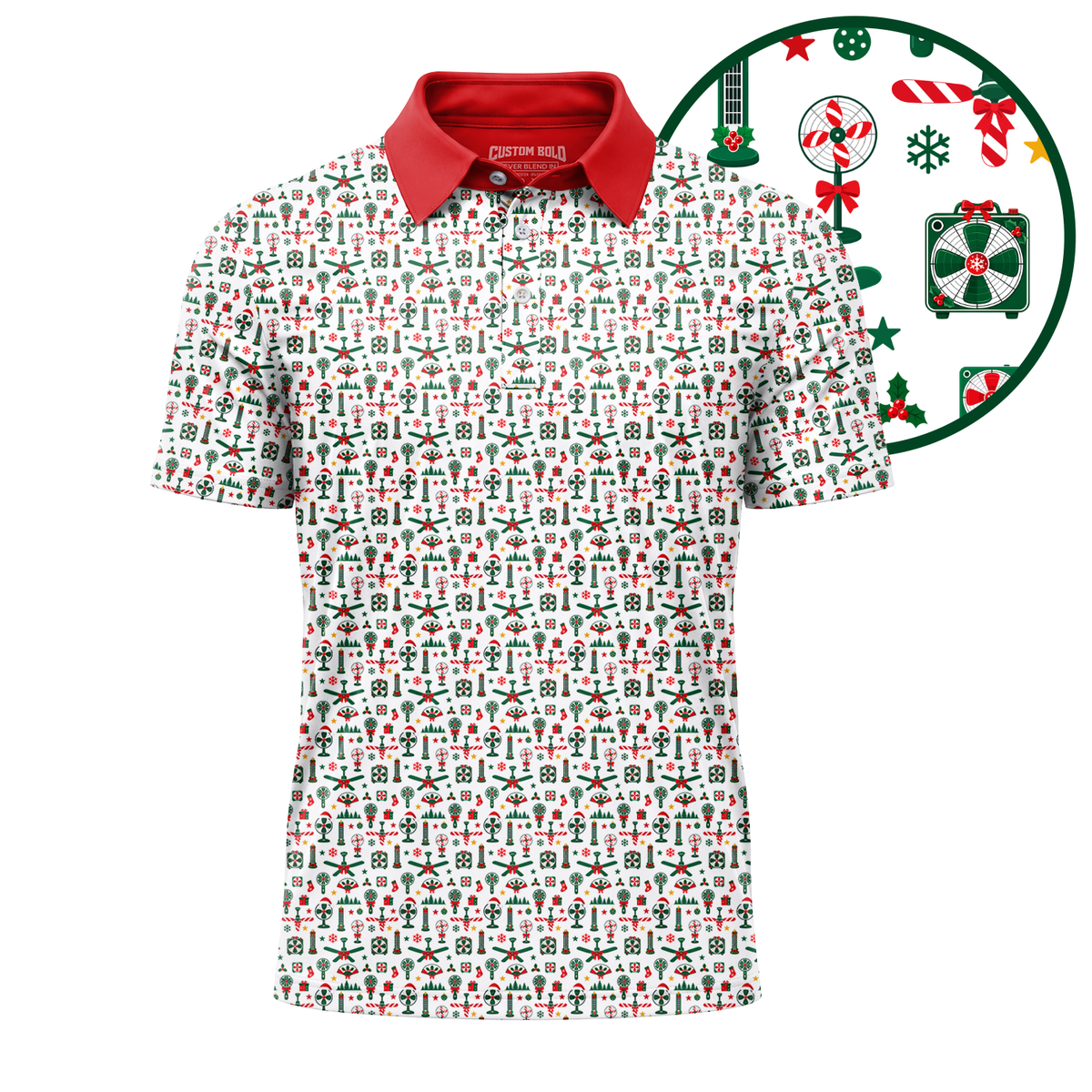 Christmas Golf Polo Shirt