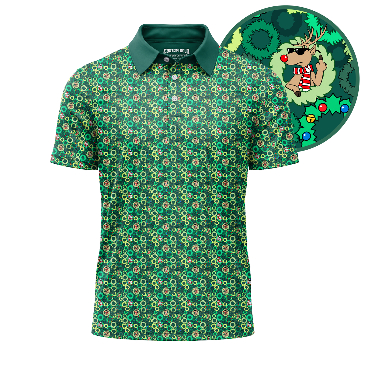 Christmas Golf Polo Shirt