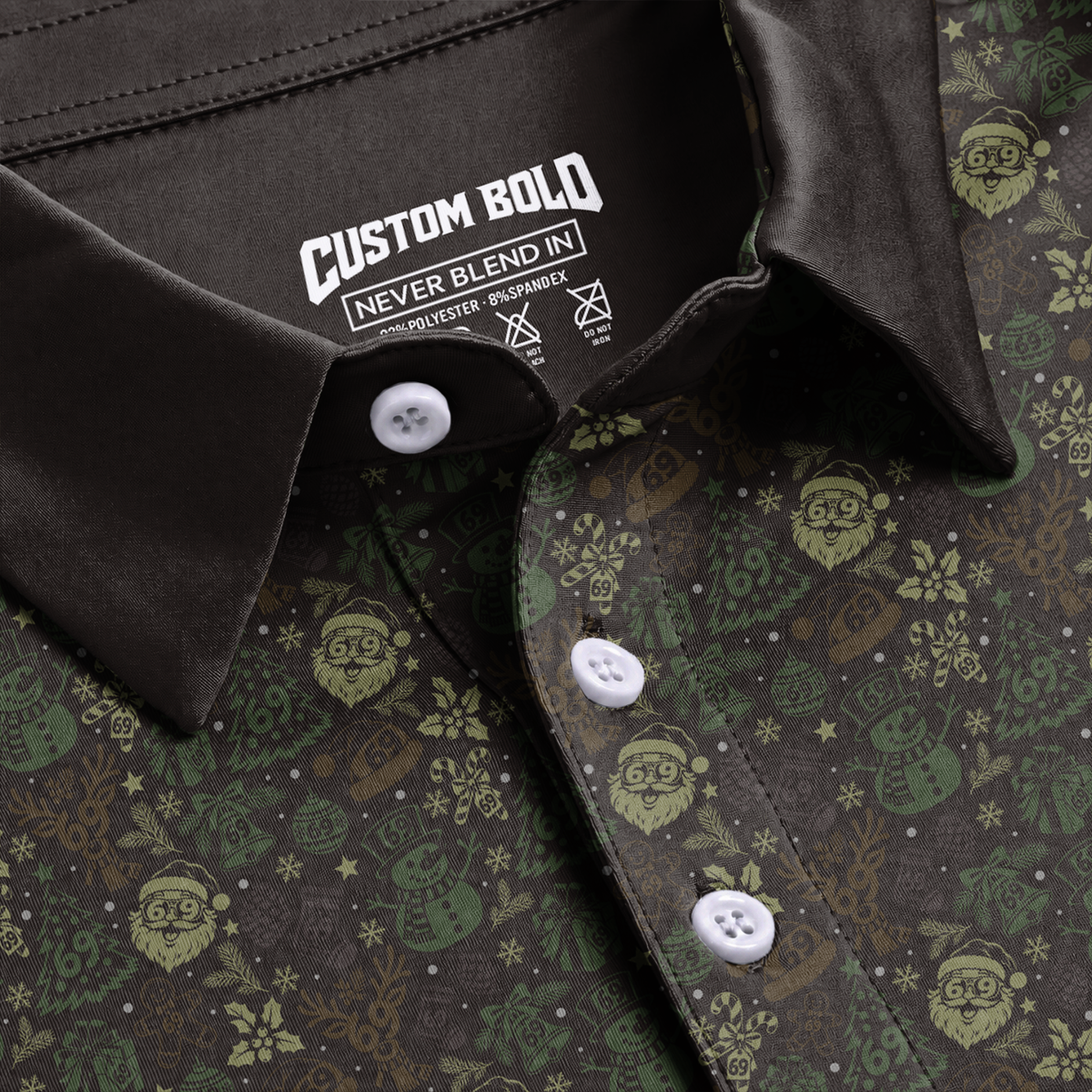 Christmas Golf Polo Shirt