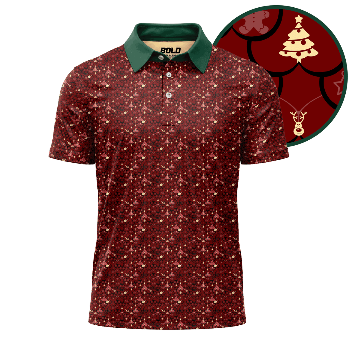 Deck the Cheeks - Burgundy