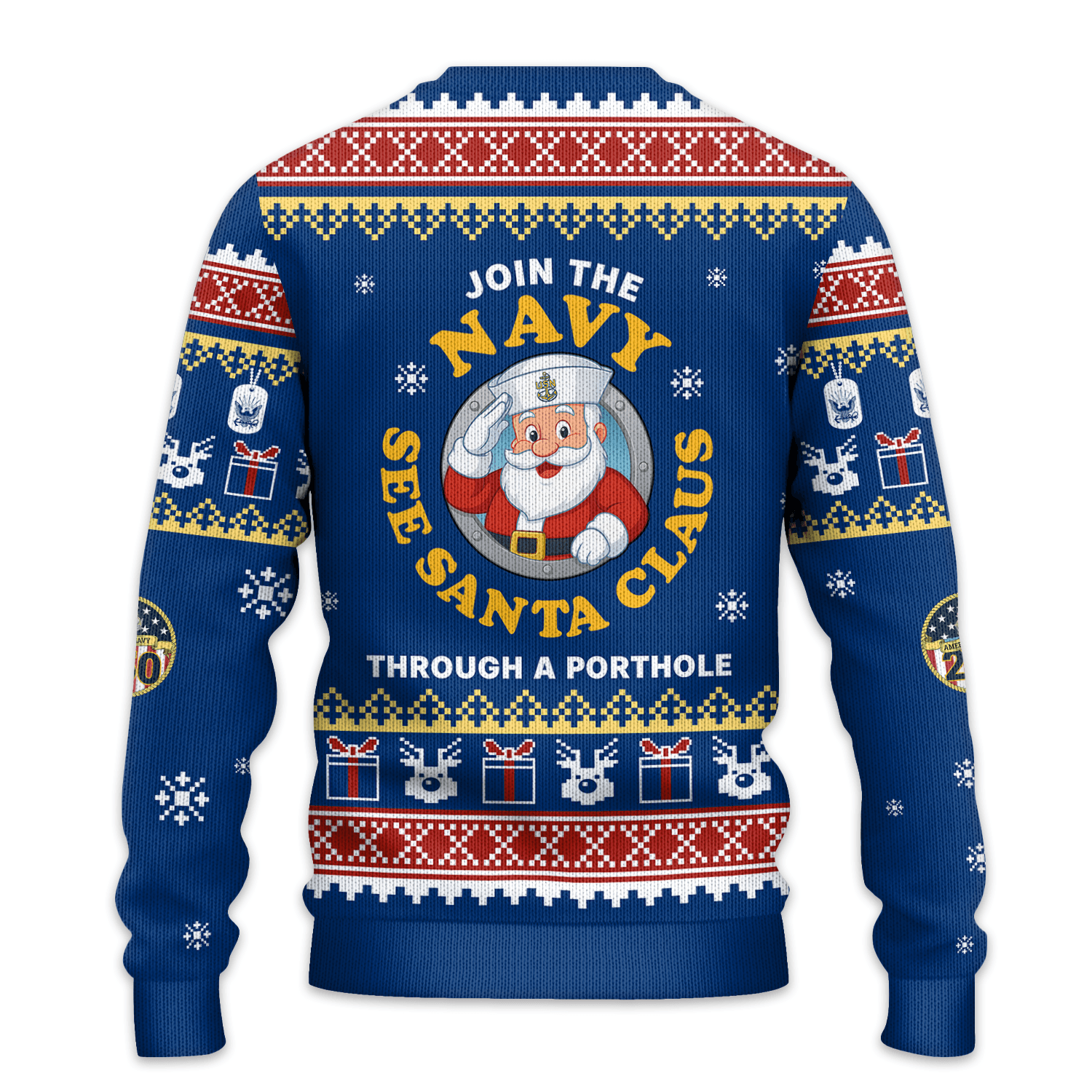 US NAVY 250th Years Of Service All-over Sweater