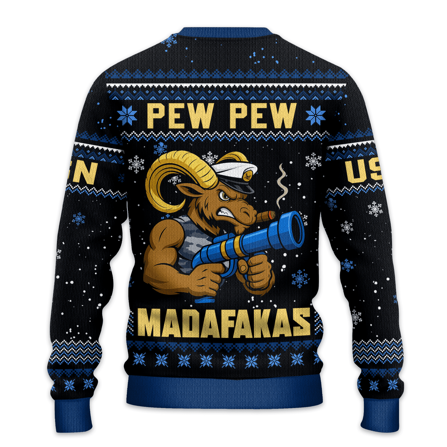 US NAVY 250th Years Of Service All-over Sweater