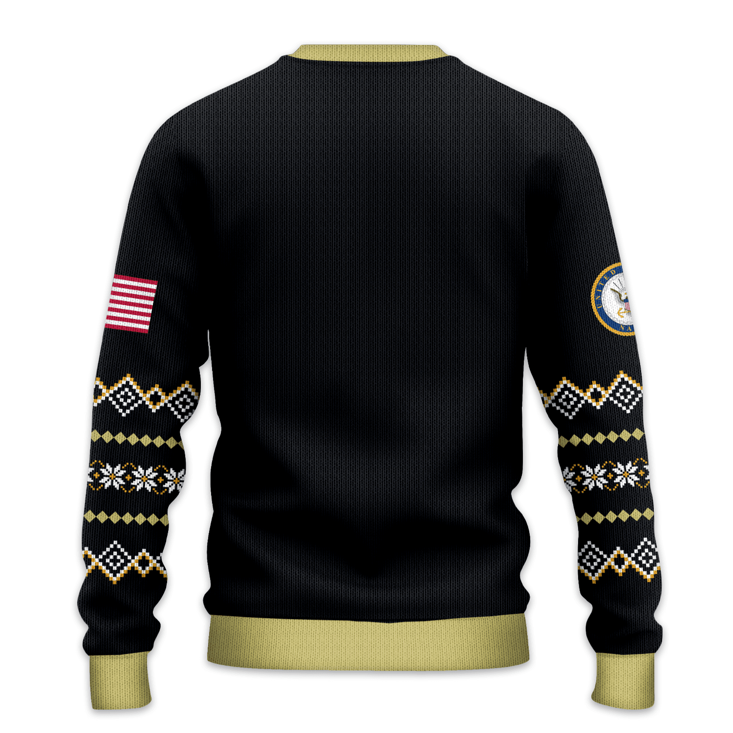 Nut Up Or Shut Up Us Navy All-over-print Sweater