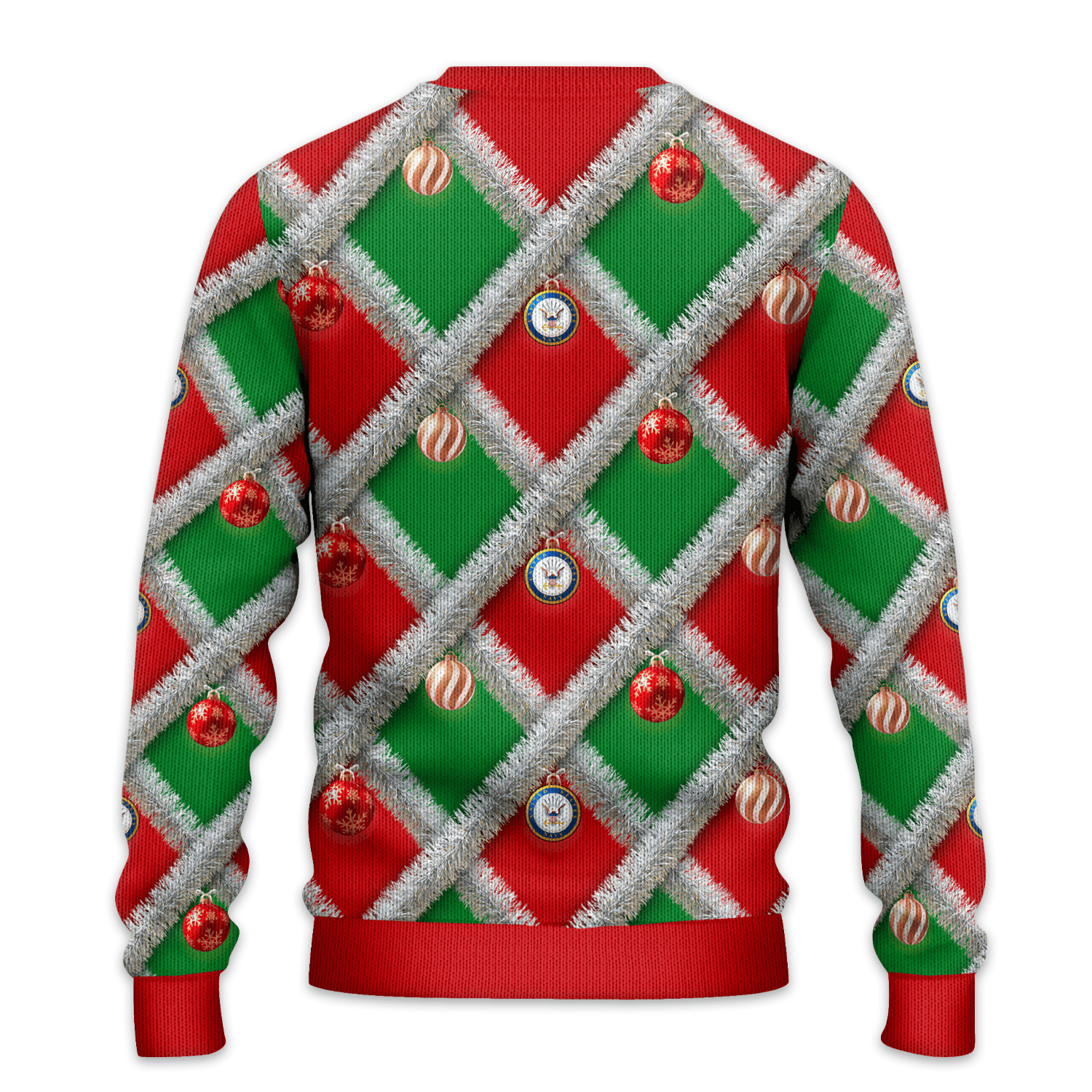 US NAVY Tacky Tinsel Ugly Christmas All-over-print Sweater