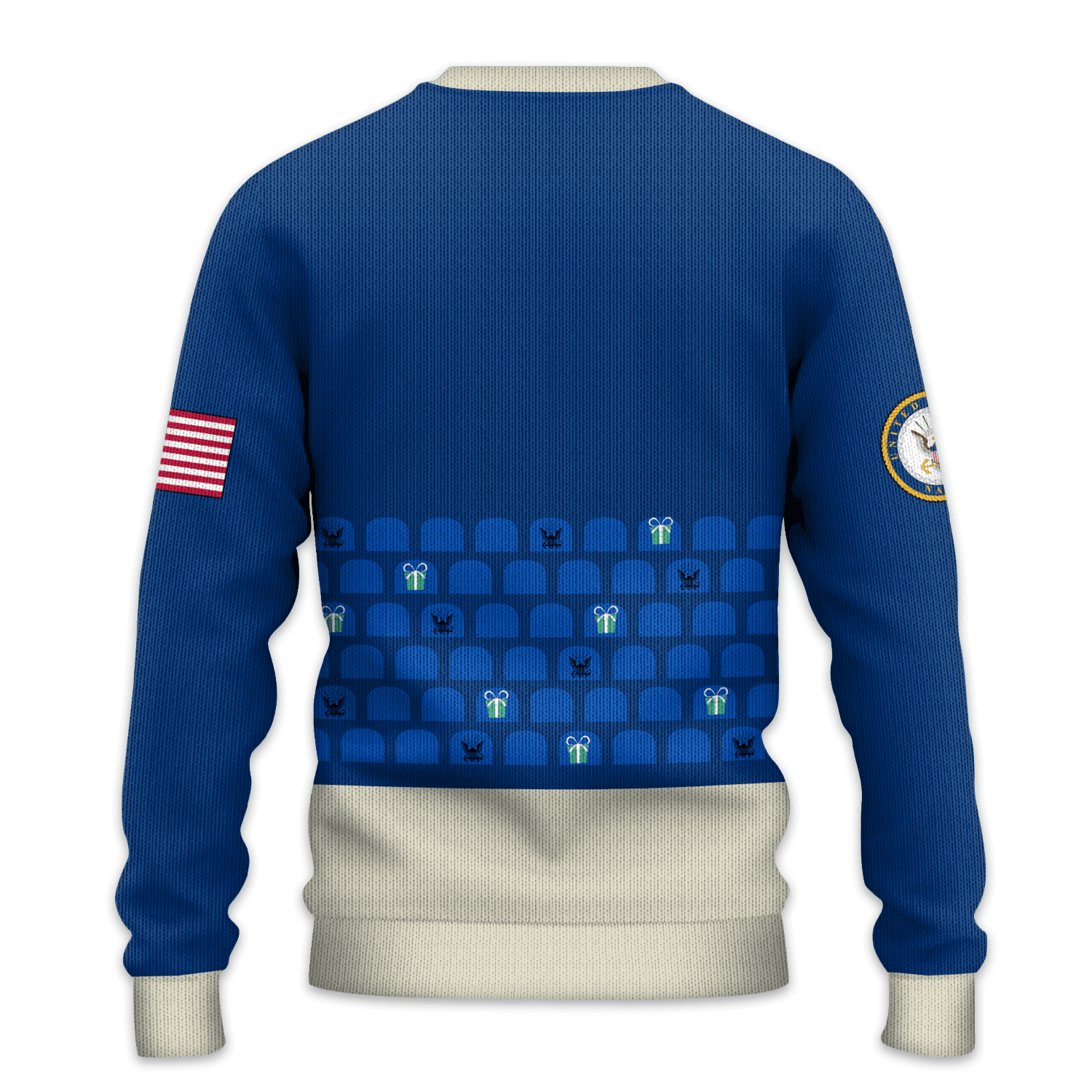 US NAVY Santa Basketball Slam Dunk All-over-print Sweater