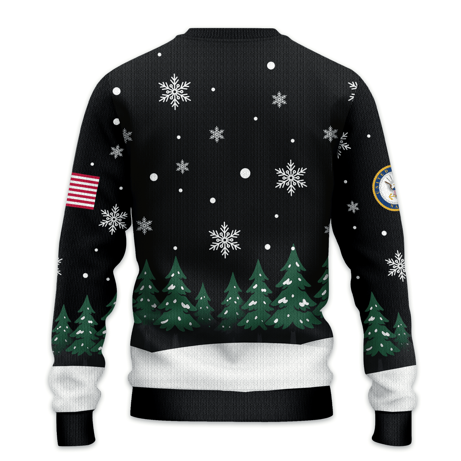 US NAVY Winter Mascot Snowman All-over-print Sweater